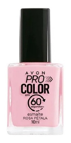 Esmalte Pro Color Seca 60 Segundos 10ml Avon Cor ROSA PETALA