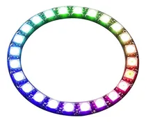 Comprar Anillo 24 Leds Rgb 5050 Ws2812 Neopixel Ring 66mm X 52.5mm