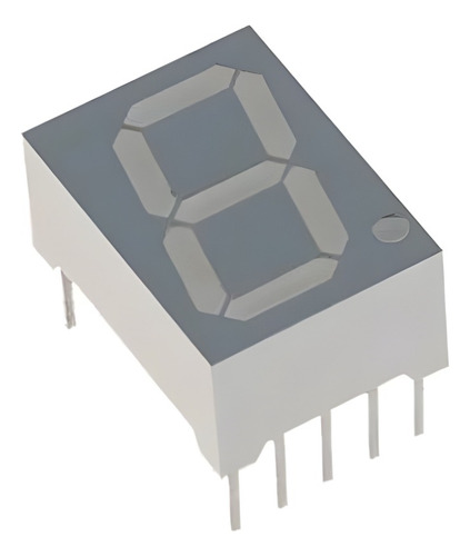 Display 7 Segmentos Led 0,52 Naranja Anodo Comun F.gris X2u