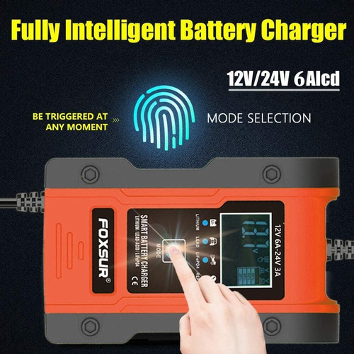 Cargador De Batería De Litio 12 V/24 V 6 A 7 Etapas Carga