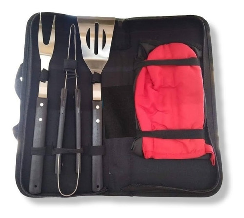 Kit Asador 6 Piezas Acero Inoxidable