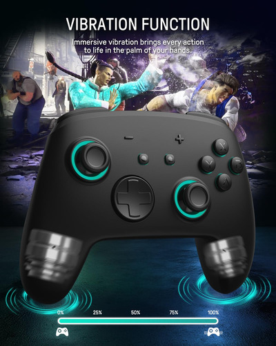 Controlador Inalámbrico Switch Pro Funlab Firefly Con 7 Led