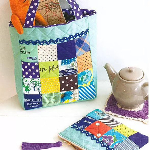 Juego De Tela De Algodón Con Estampado Floral Para Bricolaje