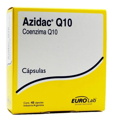 Suplemento Dietario Azidac Q10 Con Coenzima Q10 Eurolab