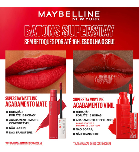 Maybelline Superstay Pink Edition Savant - Batom 5ml Blz
