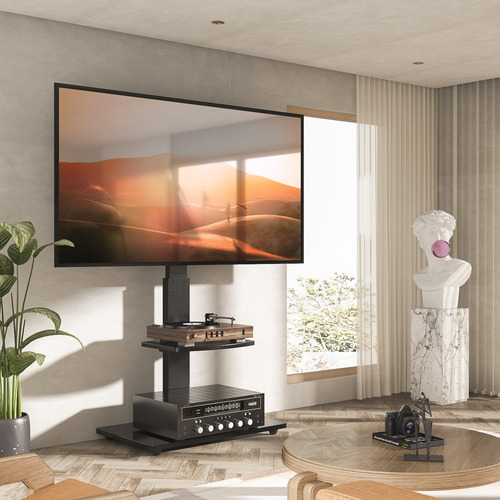 5rcom Soporte De Suelo Giratorio Para Tv Con Soporte Para Tv