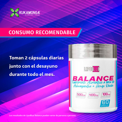 1 Lipo Blue Boost + 1 Drainer + 1 Té Detox + 1 Lipo Balance
