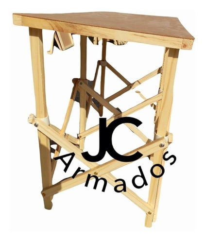 Mesa De Feria Con Caballete Bajo 80x40x60 De Altura
