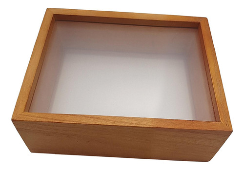 Caja De Sombra De Madera Con Marco De Flores 8 Pulgadas