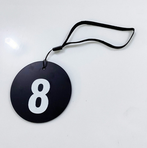 50 Placas Numeradas Provador Ordem De Chegada Com Cordão