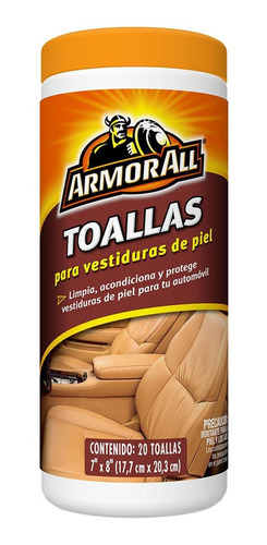 Toallitas Protectoras Limpia Acondiciona Armor All Para Piel