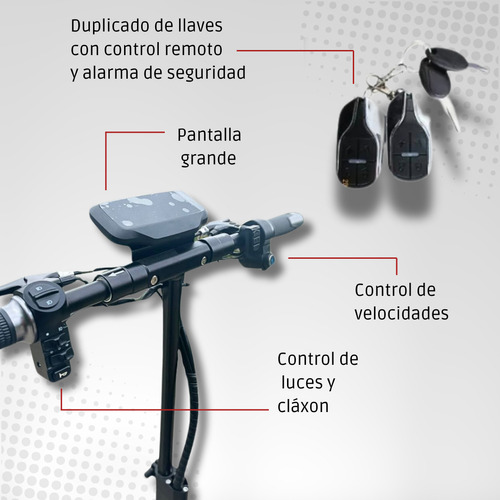 Scooter Eléctrico Adulto Con Asiento Plegable 1135w 56km/h
