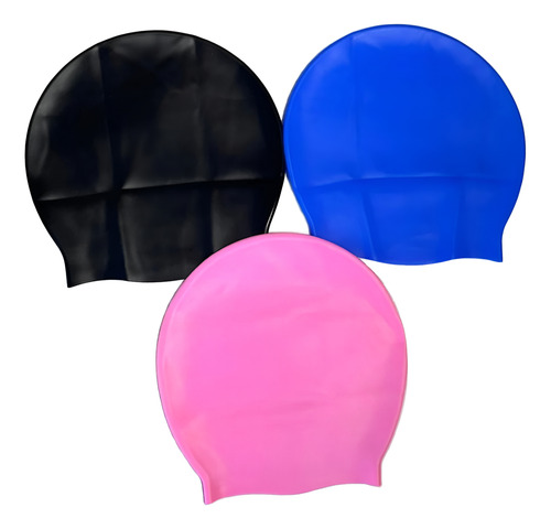 Gorra De Natación De Silicona Unisex 3pzs.