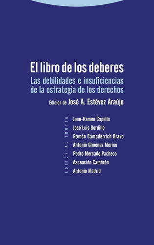 El Libro De Los Deberes Estévez Araújo 