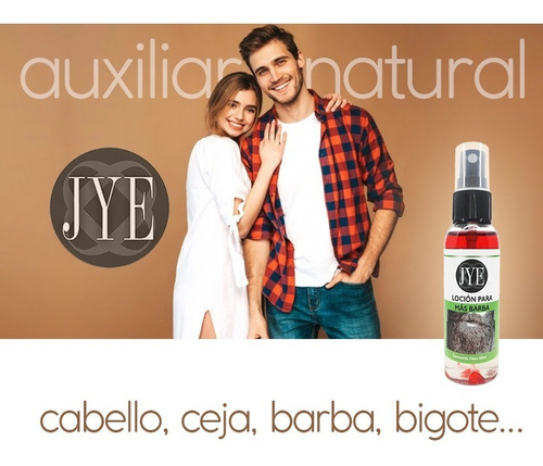 Imagen 3 de 10 de Lociones Jye Crecimiento Barba Premium Concentrado 6 Meses