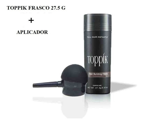 Imagen 2 de 9 de Pack Toppik Microfibras De Queratina + Aplicador Difusor