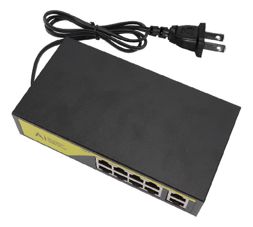 10 Puertos Poe Gigabit Ethernet Plug And Play Sturdy Metal 8
