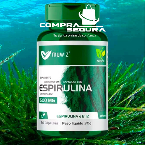 Imagen 2 de 10 de Spirulina Espirulina Adelgazante 500mg
