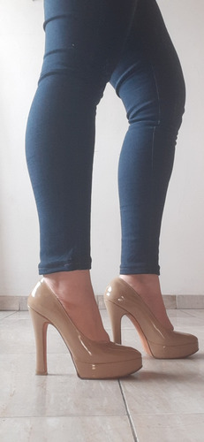 Zapatos Stilettos Italianos Nude Talla 35 Consulte Precio 