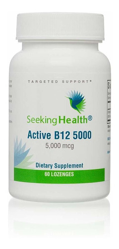 Seeking Health - Pastilla Activa B12 5000, Vitamina Sublingu