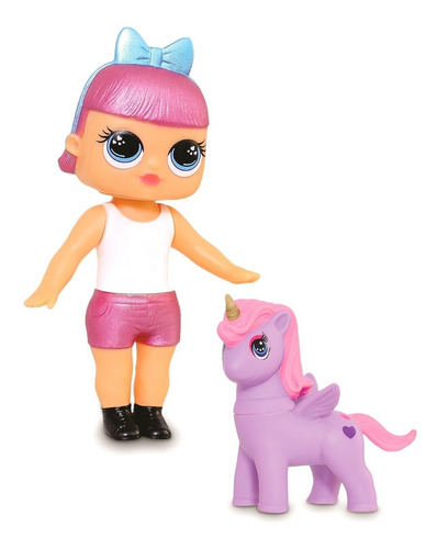 Boneca Mini Doll Fantasy Com Unicórnio Meninas