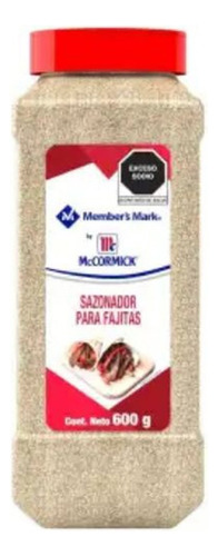 Sazonador Para Fajitas Member's Mark By Mccormick 600 G