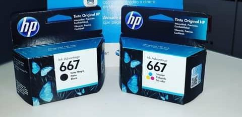 Cartuchos Hp 667 Negro Y Color Original Verificables