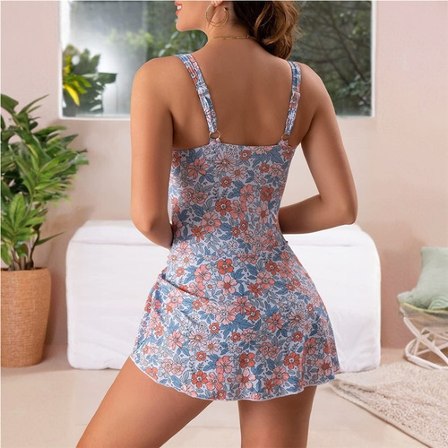 Traje De Baño De Una Pieza Con Falda For Mujer