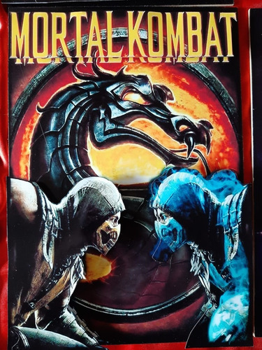 Mortal Kombat Cuadros De Madera Grandes 3d 8