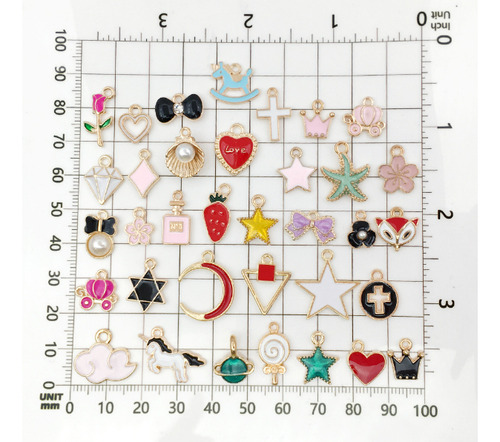 100 Pulseras Colgantes Aleaciones Mezclada Para Hacer Joyas