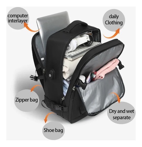 Large Capacity Dry And Wet Separation Backpack Multi-functional 40*20*25 Travel Waterproof Mommy Backpack