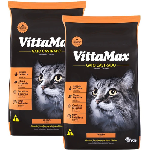 Vittamax Gato Castrado Salmon 20, 2 Kg Con Regalo