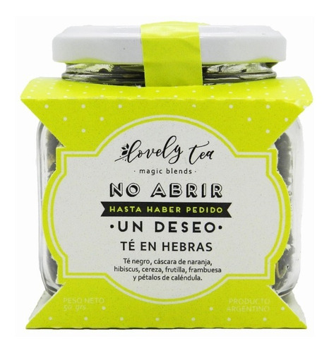 Té Hebras No Abrir Hasta Pedir Un Deseo Frasco X50gr- Lovely