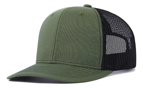 2 Gorras Trucker Beisbol Viseras Para Hombre Mujer Ajustable Negro Y Verde Unitalla