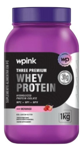 Whey Morango E Cabelos E Unha Virginia Wpink + Brinde Morango