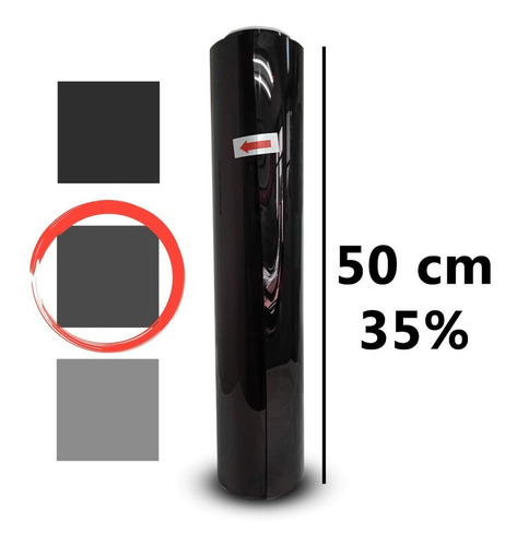 Película De Seguridad Anti-asalto Premium 50cm X 30m Al 35%