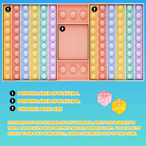 Juguete De Silicona Push Pop Bubble Fidget Tablero De Juego
