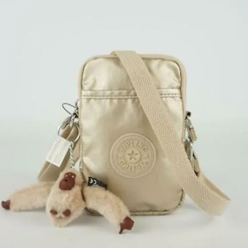 comprar Crossbody Porta Celular Kipling Tally Starry Gold Metallic Color Dorado