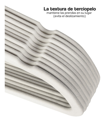 Set De 10 Ganchos Antideslizante De Terciopelo Ag Box
