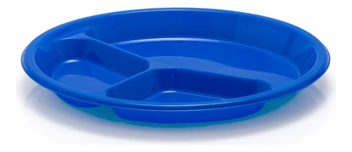 24 Pzs Plato 3 Divisiones Cubasa Plástico Resistente