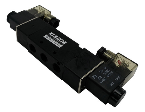 Válvula Duplo Solenoide 5/2 Vias Alta Vazão 1/4 12v