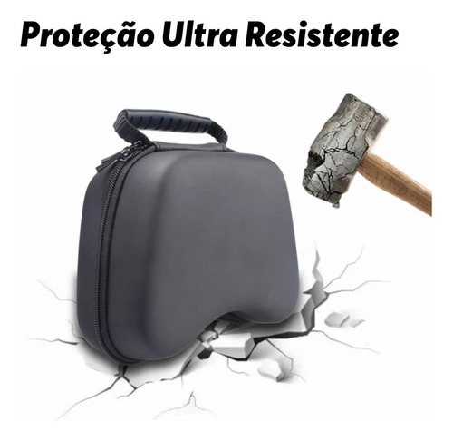 Capa Capinha Case Estojo Rígido P/ Controle Joystick Xbox PS4 PS5 Playstation Nintendo Switch – Proteção Portátil Compacta Resistente Ideal para Viagem e Armazenamento
