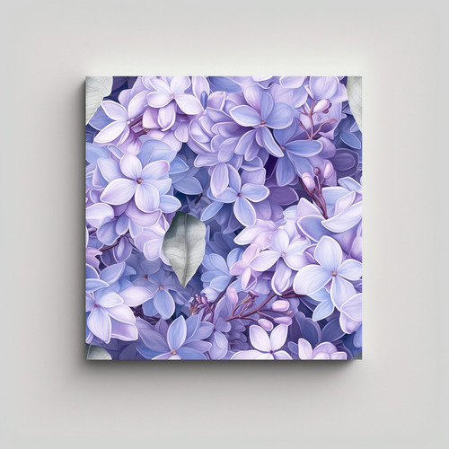 Cuadros Decorativos De Lilas Y Flores Cercanas 20x20cm