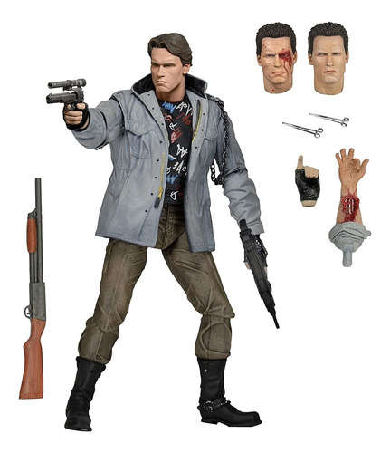 Figura Terminator Neca, Ultimate T800 Tech Noir, 17cm