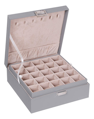 Bewishome Caja Organizadora De Aretes Para Gemelos, Anillos.