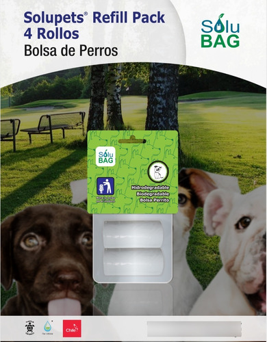 Bolsa Perro Sanitaria Solubag Refill 50 Pack 4 Rollos  