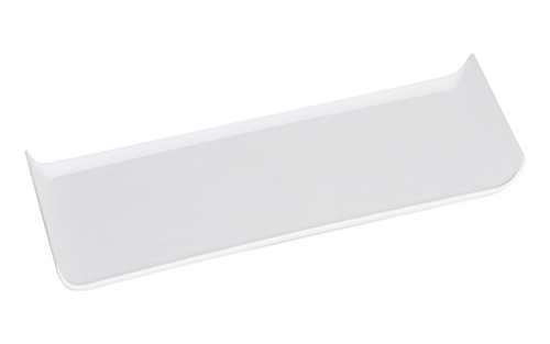Bandeja Retangular Servir Coffee Food Service 15x30 Branca Cor Branco