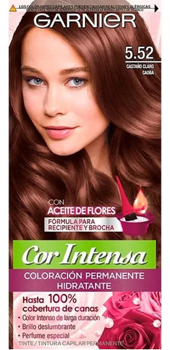 Cor Intensa Coloración 5.52 Castaño Claro Caoba Garnier