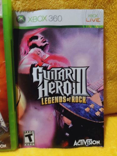 Guitar Hero Iii Lengends Of Rock Xbox360 Completo (Usado)