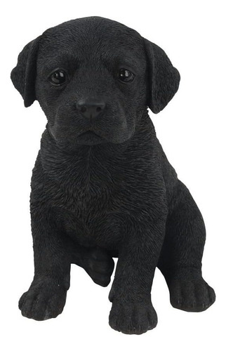 Hi Line Labrador Puppy De Regalo Estatua, Negro